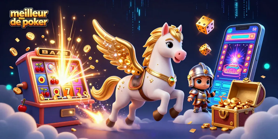 Découvrez le meilleur site de poker avec une illustration dynamique et colorée, illustrant l'excitation du jeu.