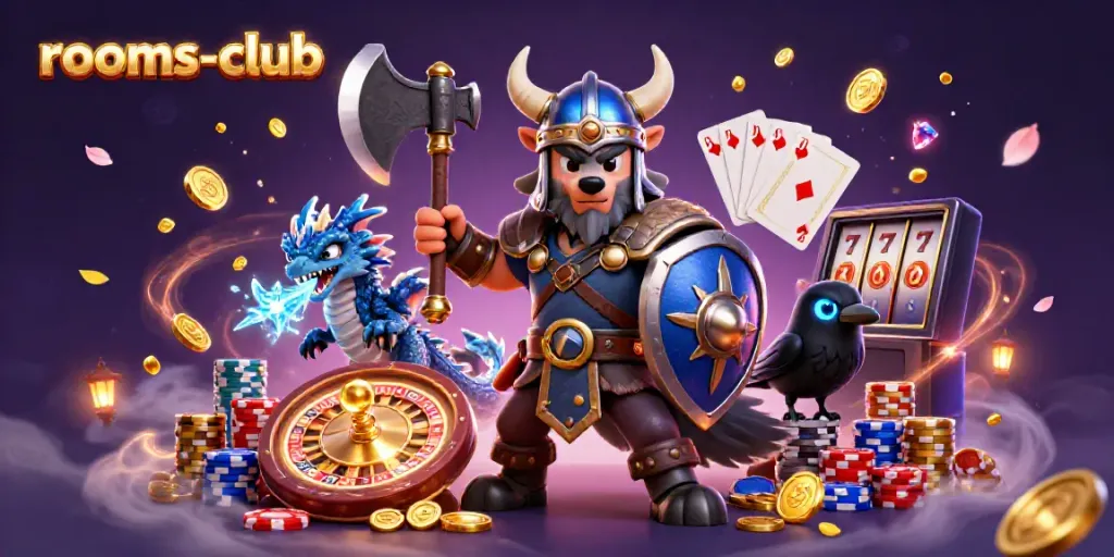 Menangkan jackpot di rooms-club dengan prajurit serigala Viking dan naga yang berani!