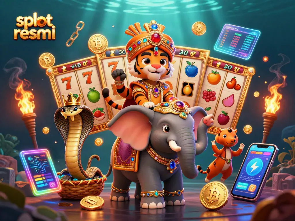 Experience thrilling slot resmi games with a vibrant gambling scene featuring exotic characters and dynamic game elements.