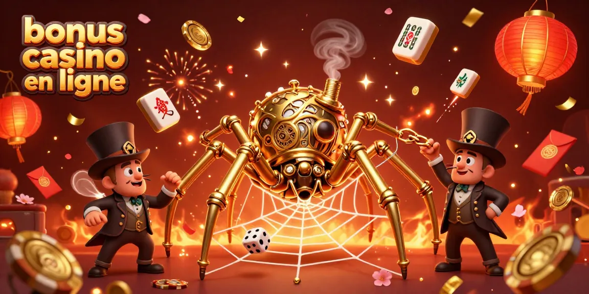 Capturer les gains avec le bonus casino en ligne tout en évitant les pièges, illustré par des personnages amusants.