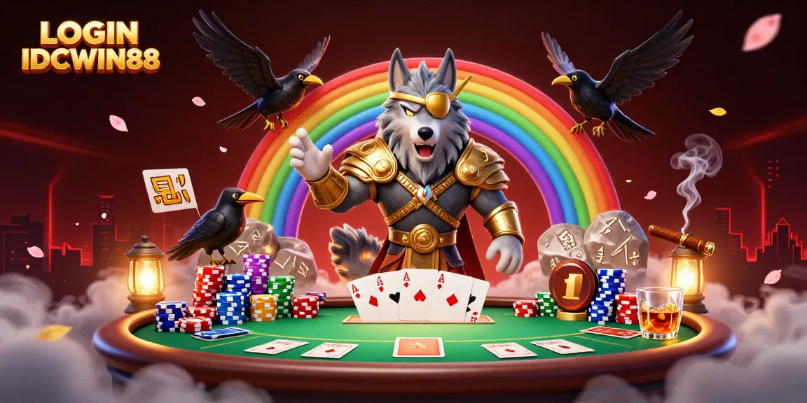 Engage with thrilling LOGIN IDCWIN88 gaming experience amidst a vibrant casino scene.