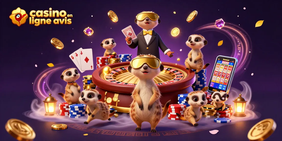 Profitez d'une séance exceptionnelle au casino en ligne avis avec des meerkats animés et des jetons étincelants.