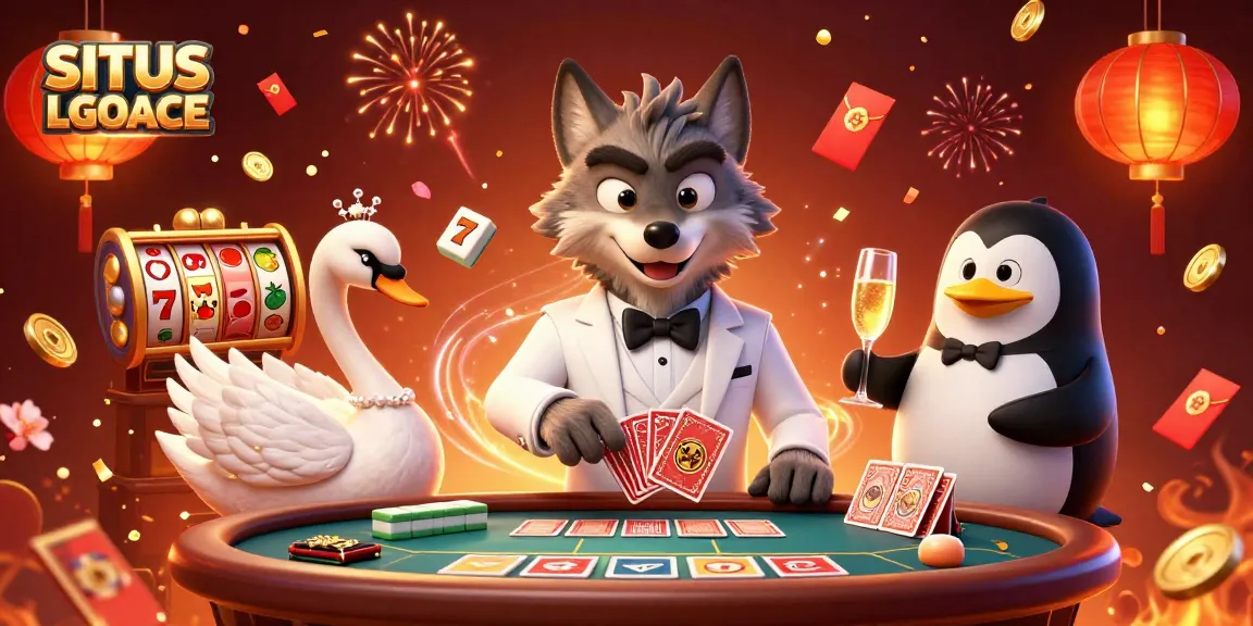 Engage in thrilling gameplay at SITUS LGOACE with vibrant casino elements and characters.