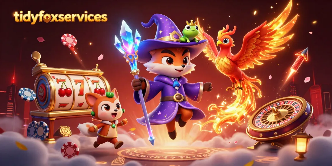 Experience thrilling wins with tidyfoxservices' vibrant 3D casino world featuring engaging characters and exciting game elements.
