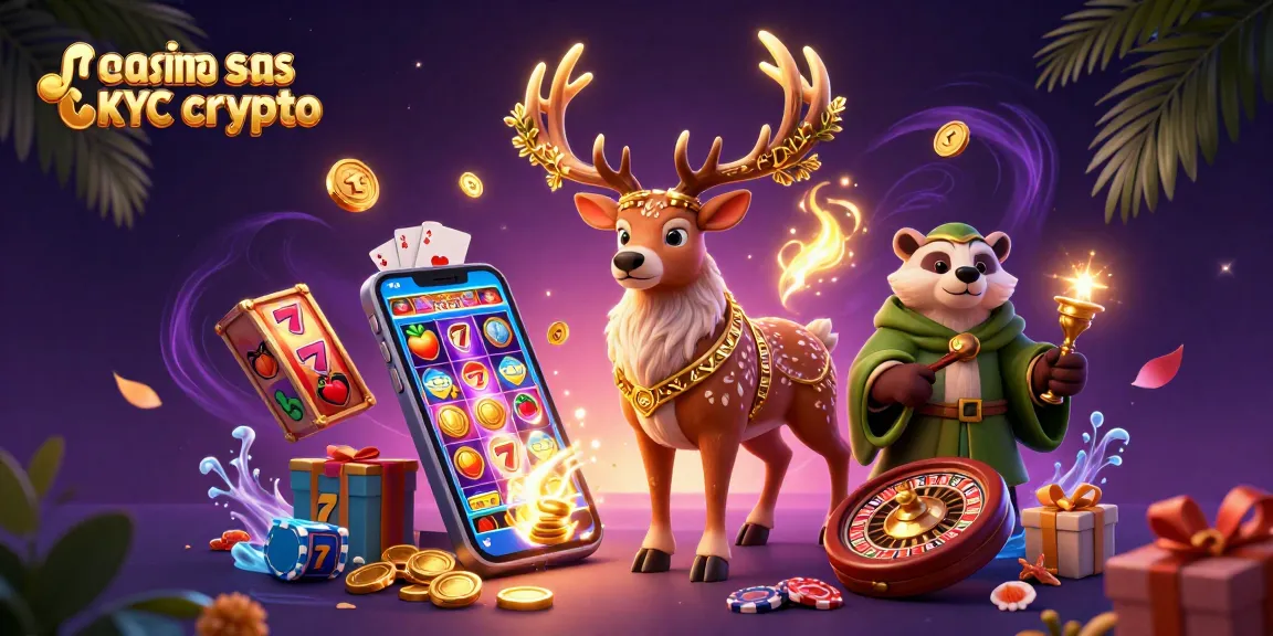 Casino sans KYC crypto : Découvrez un univers ludique avec des personnages mystiques et des jeux.