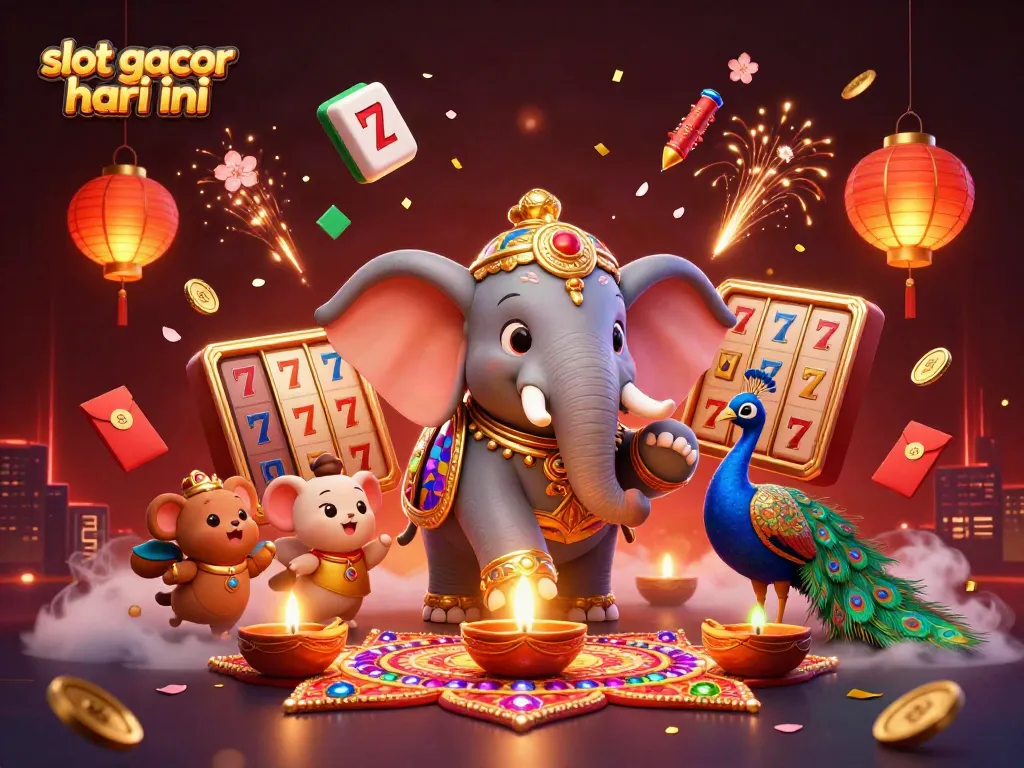 Play the thrilling slot gacor hari ini with colorful characters, vibrant atmosphere, and immersive casino elements.