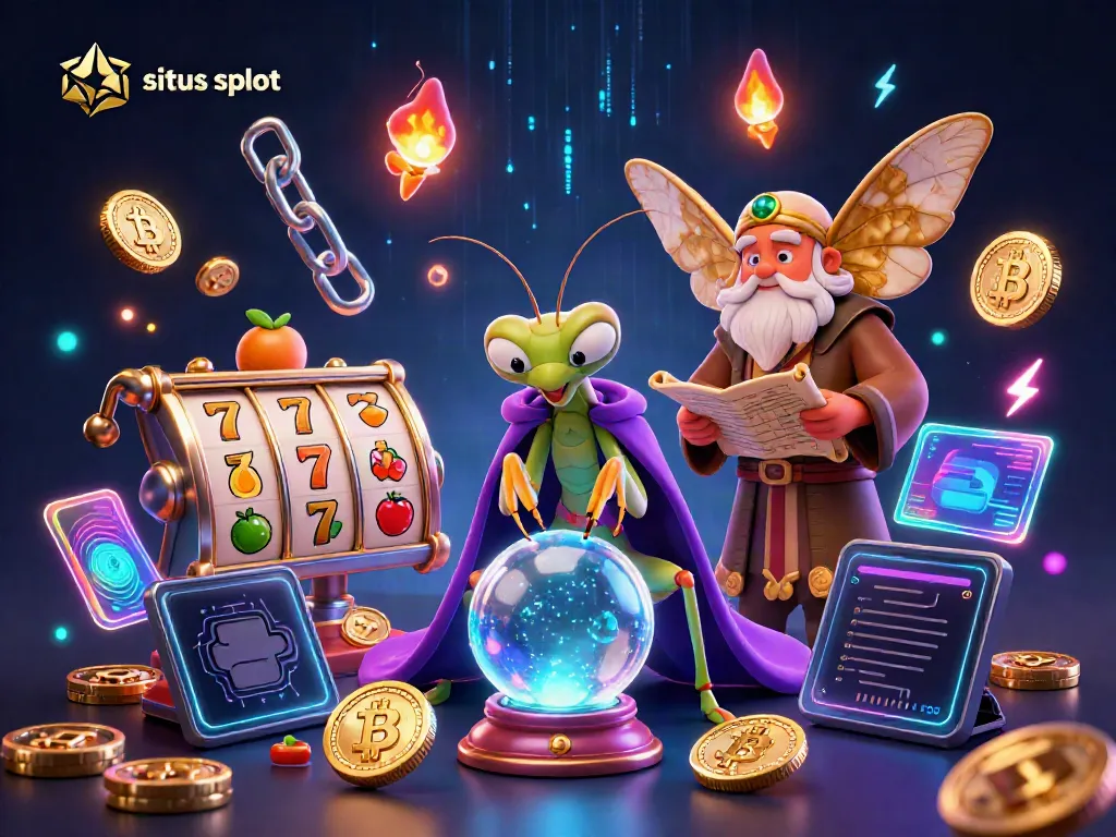 Gambarlah situs slot yang penuh warna dengan karakter dan elemen permainan menarik.