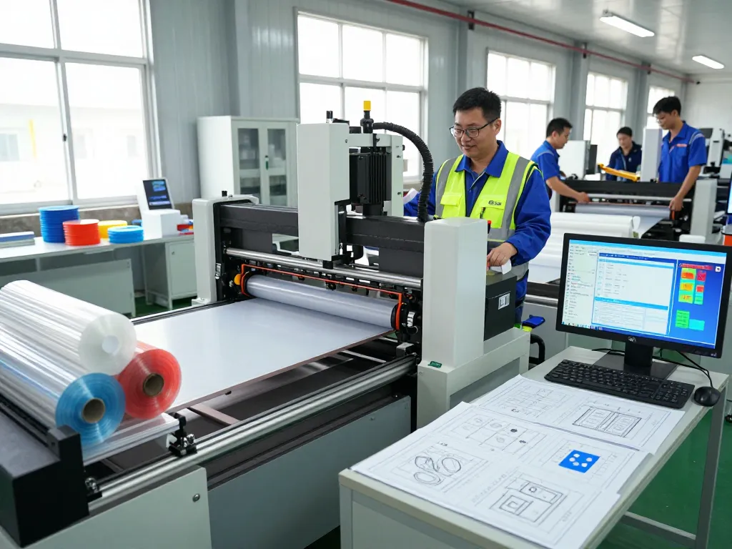 Bóc ép plastic bắc ninh production line showcasing advanced manufacturing techniques and quality control in a clean factory.