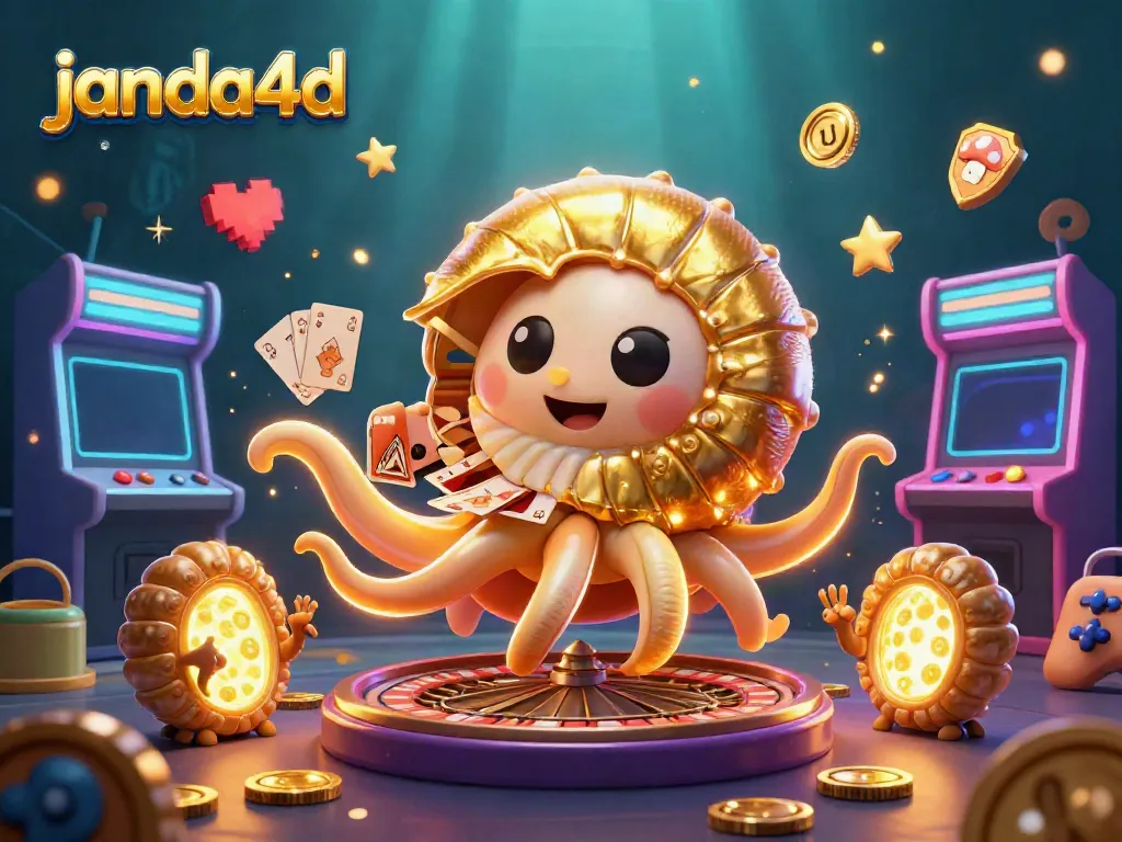 Menangkan permainan di janda4d dengan nautilus raksasa dan mesin arcade 3D.