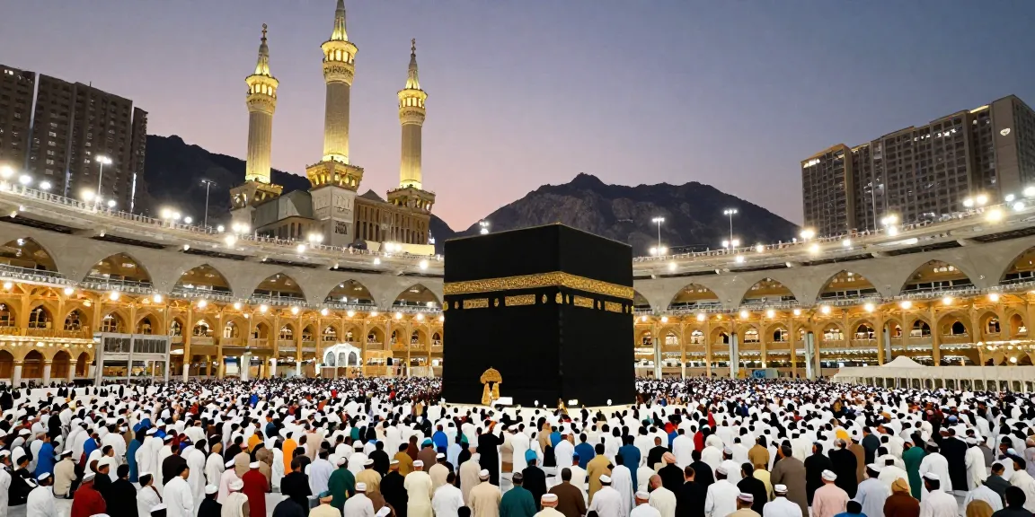 Umroh Full Ramadhan journey in vibrant Makkah during sunset, inspiring travel guide for unforgettable experiences.
